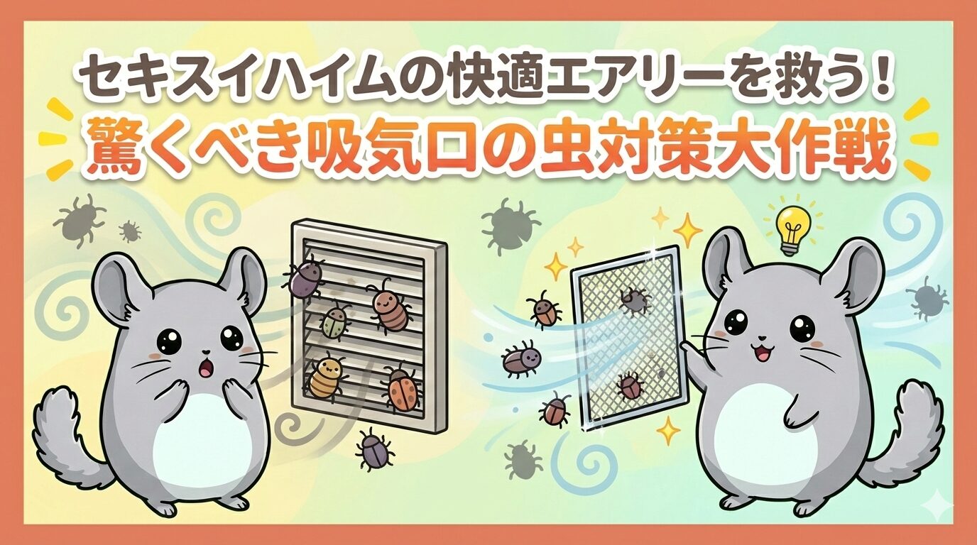 セキスイハイムの快適エアリーを救う！驚くべき吸気口の虫対策大作戦