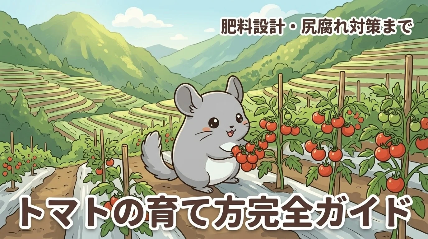 【山の畑で家庭菜園】トマトの育て方完全ガイド｜要素別の肥料設計と尻腐れ対策まで全部まとめ